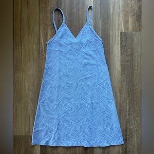 Brandy Melville Amara Dress Light Blue with White Daisies
